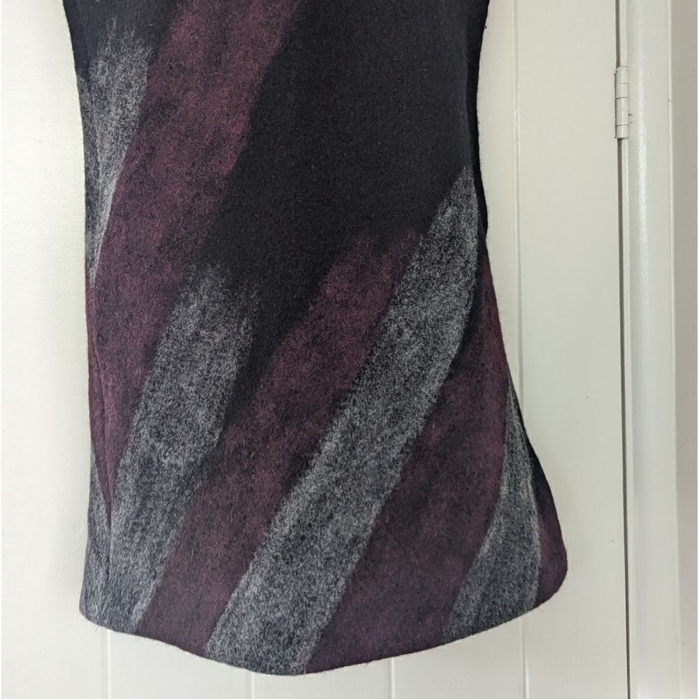 VTG Boiled Wool Dress Whimsigoth Fairy Grunge Witchy Dark Academia SM - Picture 3 of 8